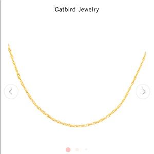 Catbird sweet nothing choker 14k yellow gold, like new